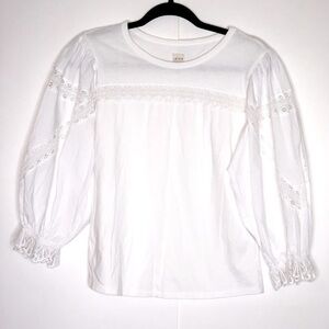 Rebecca Taylor‎ La Vie White Lace Top